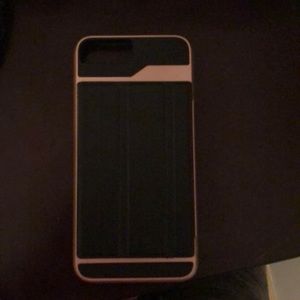 iPhone 8 Plus case with wallet on the back